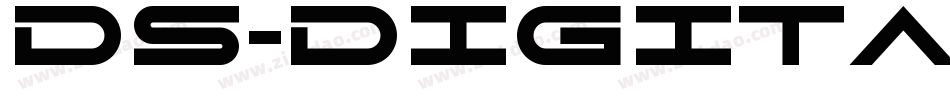 DS-Digital Bold Ital字体转换